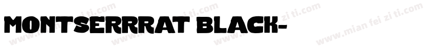 montserrrat black字体转换